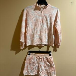 Jessica Simpson Kids lounge Set - Peach and White